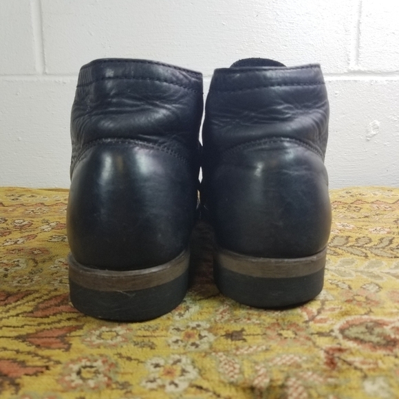Frye Prison black lace up oil resistant ankle boots men 7.5